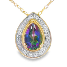 Load image into Gallery viewer, Mystic Fire Topaz Fashion Pendants 10KT Yellow Gold
