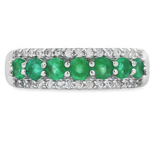 将图片加载到图库查看器，White Topaz 3 Stone Ring Sterling Silver
