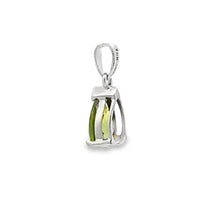 Load image into Gallery viewer, Natural .83ct Peridot Fashion Pendants 10KT White Gold
