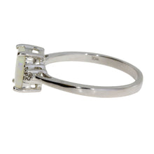 Load image into Gallery viewer, Genuine .02ct Opal Diamond Ring 10KT White Gold
