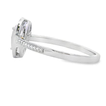 将图片加载到图库查看器，.44ct Rose Quartz Diamond Ring 10KT White Gold
