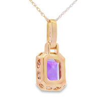 将图片加载到图库查看器，Amethyst Diamond Fashion Pendants 10KT Yellow Gold
