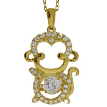 Load image into Gallery viewer, Cubic Zirconia Animal Pendant Sterling Silver
