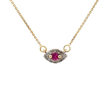 Load image into Gallery viewer, .14ct Ruby Diamond Fashion Pendants 14KT Yellow Gold
