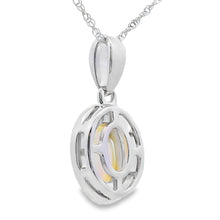 Load image into Gallery viewer, .04ct Opal Diamond Fashion Pendants 10KT White Gold
