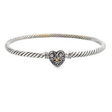 将图片加载到图库查看器，Bangle Bracelet Sterling Silver 18KT Gold
