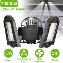 将图片加载到图库查看器，iMounTEK E26 /E27 80W 7000LM 6500K LED Garage Ceiling Light
