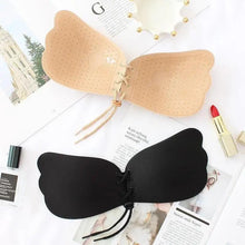 Load image into Gallery viewer, Incredible Strapless Invisible Bra Seamless Push Up Silicone Bras For Women Skin Black Lingerie Drawstring Bralette
