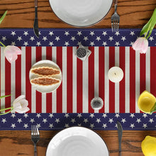 将图片加载到图库查看器，Independence Day Linen Burlap Table Bunting
