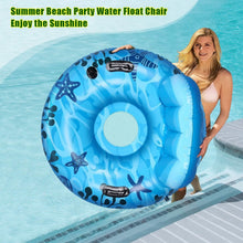 Load image into Gallery viewer, Inflatable Lounger Pool Float with Rubber Handle and Drink Holder

