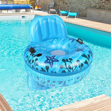 Load image into Gallery viewer, Inflatable Lounger Pool Float with Rubber Handle and Drink Holder
