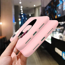Load image into Gallery viewer, Initial Letter Silicon Phone Case For Iphone  12 Pro Max Retro Pink Flower Soft Back Cover Compatible With Iphone Case Soft Touch Cute Pink Silicone Back Cover For Iphone
