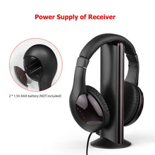 Load image into Gallery viewer, MH2001 Wireless Headphones 5-in-1 Functionality with FM Radio &amp; TV Support On-Ear

