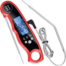 将图片加载到图库查看器，Instant Read Meat Thermometer Upgraded Instant Read Meat Thermometer 2-in-1 Ultra Fast Digital Meat Thermometer for Cooking Oven Safe Food Thermometer Waterproof Ultra Fast Digital Food Water Milk Thermometer for Outdoor Cooking BBQ and Kitchen
