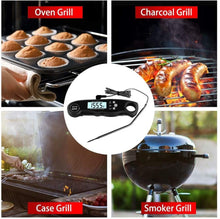 将图片加载到图库查看器，Instant Read Meat Thermometer Upgraded Instant Read Meat Thermometer 2-in-1 Ultra Fast Digital Meat Thermometer for Cooking Oven Safe Food Thermometer Waterproof Ultra Fast Digital Food Water Milk Thermometer for Outdoor Cooking BBQ and Kitchen
