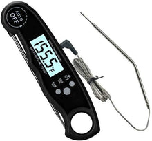 将图片加载到图库查看器，Instant Read Meat Thermometer Upgraded Instant Read Meat Thermometer 2-in-1 Ultra Fast Digital Meat Thermometer for Cooking Oven Safe Food Thermometer Waterproof Ultra Fast Digital Food Water Milk Thermometer for Outdoor Cooking BBQ and Kitchen

