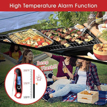 将图片加载到图库查看器，Instant Read Meat Thermometer Upgraded Instant Read Meat Thermometer 2-in-1 Ultra Fast Digital Meat Thermometer for Cooking Oven Safe Food Thermometer Waterproof Ultra Fast Digital Food Water Milk Thermometer for Outdoor Cooking BBQ and Kitchen
