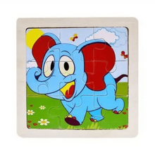 Load image into Gallery viewer, Intelligence Kids Toy Wooden 3D Puzzle Tangram for Children Baby Cartoon Animal , Traffic Puzzles Educational Learning Toys

