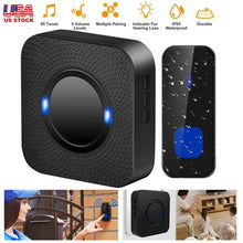 将图片加载到图库查看器，IP55 Waterproof Multi-Melody Wireless Doorbell Rings
