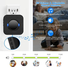 将图片加载到图库查看器，IP55 Waterproof Multi-Melody Wireless Doorbell Rings
