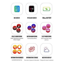 将图片加载到图库查看器，IP67 Waterproof Bluetooth  Sport Smart Watch
