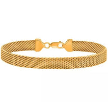 Load image into Gallery viewer, Italian Made 925 Sterling Silver 7MM Flat Coreana Chain Bracelet
