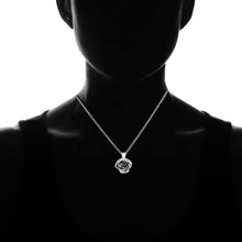 Load image into Gallery viewer, Italian Sterling Silver Artisan Rose Flower Necklace by Verona
