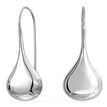 将图片加载到图库查看器，Italian Sterling Silver Puffed Teardrop Earrings
