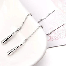 将图片加载到图库查看器，Italian Sterling Silver Threader Drop Earrings
