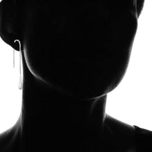 将图片加载到图库查看器，Italian Sterling Silver Threader Drop Earrings
