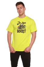 Load image into Gallery viewer, It`s time to BOOST Men's Bamboo Viscose/Organic Cotton Short Sleeve Graphic T-Shirt
