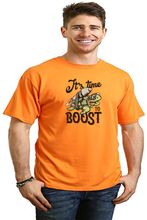 Load image into Gallery viewer, It`s time to BOOST Men's Bamboo Viscose/Organic Cotton Short Sleeve Graphic T-Shirt
