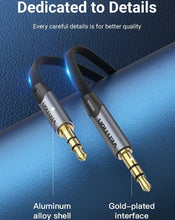 将图片加载到图库查看器，Jack 3.5mm Aux Cable  3.5mm Audio Cable Jack  Headphones Speaker Cable Male Stereo Audio Cable Fabric Braided Compatible For Headphones Smartphone Car Stereos
