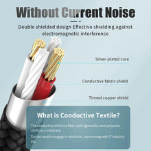 将图片加载到图库查看器，Jack Audio Cable Jack Male To Male Audio Aux Cable For Car Headphone Hi-Fi Stereo Jack Shielded AUX Cord Compatible With Phones Tablets Speaker Wire Line Aux Cord Speaker 3.5mm
