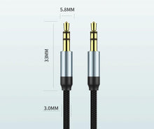 将图片加载到图库查看器，Jack Audio Cable Jack Male To Male Audio Aux Cable For Car Headphone Hi-Fi Stereo Jack Shielded AUX Cord Compatible With Phones Tablets Speaker Wire Line Aux Cord Speaker 3.5mm
