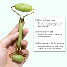 将图片加载到图库查看器，Jade Roller &amp; Gua Sha Set Facial Beauty Tools Face Roller Skin Massager
