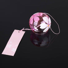 Load image into Gallery viewer, Japan Style Hand-paint Sakura Glass Wind Chimes Creative Gifts Painted Window &amp; Door Hanging Bells Decorations Hanging Wind Chime Pendant Label Chimes Wind Bells Gift For Mom Home
