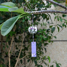Load image into Gallery viewer, Japan Style Hand-paint Sakura Glass Wind Chimes Creative Gifts Painted Window &amp; Door Hanging Bells Decorations Hanging Wind Chime Pendant Label Chimes Wind Bells Gift For Mom Home
