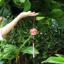 Load image into Gallery viewer, Japan Style Hand-paint Sakura Glass Wind Chimes Creative Gifts Painted Window &amp; Door Hanging Bells Decorations Hanging Wind Chime Pendant Label Chimes Wind Bells Gift For Mom Home
