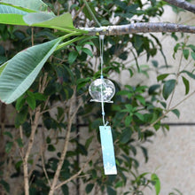 Load image into Gallery viewer, Japan Style Hand-paint Sakura Glass Wind Chimes Creative Gifts Painted Window &amp; Door Hanging Bells Decorations Hanging Wind Chime Pendant Label Chimes Wind Bells Gift For Mom Home
