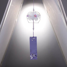 Load image into Gallery viewer, Japan Style Hand-paint Sakura Glass Wind Chimes Creative Gifts Painted Window &amp; Door Hanging Bells Decorations Hanging Wind Chime Pendant Label Chimes Wind Bells Gift For Mom Home
