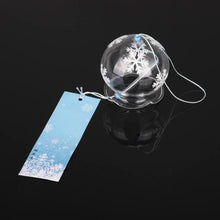 Load image into Gallery viewer, Japan Style Hand-paint Sakura Glass Wind Chimes Creative Gifts Painted Window &amp; Door Hanging Bells Decorations Hanging Wind Chime Pendant Label Chimes Wind Bells Gift For Mom Home
