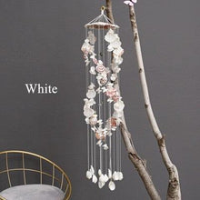 将图片加载到图库查看器，Japanese Wind Chimes Bells Hanging Ornaments Mobile Portable Waterproof Outdoor Wind-chime Mediterranean Style Home Garden Yard Decoration Natural Shell Wind Chimes Birthday Gifts
