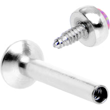将图片加载到图库查看器，5/16 Pink Synthetic Opal Internally Threaded Daith Cartilage Tragus
