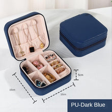 Load image into Gallery viewer, Jewelry Organizer Display Travel PU Leather Jewelry Case Boxes Travel Portable Jewelry Box Storage Organizer Earring Holder Gift Jewellery Box Organizer Small Portable PU Leather Travel Jewelry Storage Case for Rings Earrings Necklace

