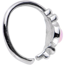 将图片加载到图库查看器，18G 5/16 Pink Synthetic Opal Seamless Circular Ring
