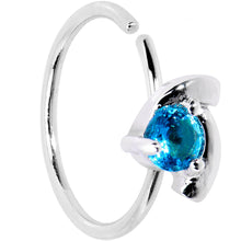 将图片加载到图库查看器，20G 3/8 Aqua Gem Sassy Seamless Circular Ring
