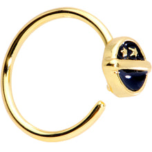 将图片加载到图库查看器，20G 5/16 Gold Tone Starry Sky Seamless Circular Ring
