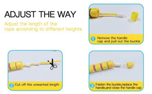 Load image into Gallery viewer, Jump Rope For Kids Girls Boys Adjustable Soft Skipping Rope With Skin-Friendly Foam Handles Soft Skipping Rope With Skin-Friendly Foam Handles For Kids Boys Girls Children Outdoor Fun Activity

