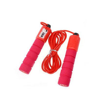 将图片加载到图库查看器，Jump Rope Skipping Electronic Counter Adjustable Fast Speed Counting Skipping Rope Wire Gym Workout Professional Sponge Jump Rope With Electronic Counter Soft Adjustable Fast Speed Counting Skipping Rope
